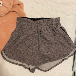Lululemon size 4 gray hotty hot shorts